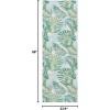 SAFAVIEH Washable Rug Outdoor Barbados Collection – 8′ x 10’5″, Green & Teal, Non-Shedding & Easy to Clean, Ideal for Patio, Backyard, Mudroom (BAR592X)(Green/Teal)