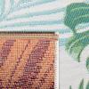 SAFAVIEH Washable Rug Outdoor Barbados Collection – 8′ x 10’5″, Green & Teal, Non-Shedding & Easy to Clean, Ideal for Patio, Backyard, Mudroom (BAR592X)(Green/Teal)