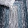 SAFAVIEH Washable Rug Outdoor Braided Collection – 5′ x 8′ Oval, Multi, Handmade & Reversible, Non-Shedding & Easy to Clean, Ideal for Patio, Backyard, Mudroom (BRD308A)(Teal/Multi)