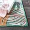 SAFAVIEH Washable Rug Outdoor Cabana Collection – 8′ x 10′, Black & Rust, Non-Shedding & Easy to Clean, Ideal for Patio, Backyard, Mudroom (CBN445H)(Green/Rust)