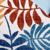 SAFAVIEH Washable Rug Outdoor Cabana Collection – 8′ x 10′, Cream & Red, Non-Shedding & Easy to Clean, Ideal for Patio, Backyard, Mudroom (CBN814A)(Creme/Red)
