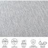SAFAVIEH Washable Rug Outdoor Courtyard Collection – 10′ Square, Black & Beige, Non-Shedding & Easy Cleaning, Ideal for Patio, Backyard, Mudroom (CY8022-36621)(Grey/Navy)