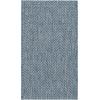 SAFAVIEH Washable Rug Outdoor Courtyard Collection – 10′ Square, Black & Beige, Non-Shedding & Easy Cleaning, Ideal for Patio, Backyard, Mudroom (CY8022-36621)(Navy/Grey)