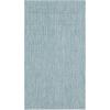 SAFAVIEH Washable Rug Outdoor Courtyard Collection – 10′ Square, Black & Beige, Non-Shedding & Easy Cleaning, Ideal for Patio, Backyard, Mudroom (CY8022-36621)(Aqua/Grey)