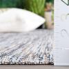 SAFAVIEH Washable Rug Outdoor Courtyard Collection – 10′ Square, Black & Beige, Non-Shedding & Easy Cleaning, Ideal for Patio, Backyard, Mudroom (CY8022-36621)(Ivory Blue/Beige)