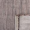 SAFAVIEH Washable Rug Outdoor Courtyard Collection – 10′ Square, Black & Beige, Non-Shedding & Easy Cleaning, Ideal for Patio, Backyard, Mudroom (CY8022-36621)(Brown/Beige)