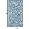 SAFAVIEH Washable Rug Outdoor Courtyard Collection – 9′ x 12′, Aqua Blue & Grey, Non-Shedding & Easy Cleaning, Ideal for Patio, Backyard, Mudroom (CY8680-37121)(Navy/Ivory)