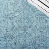 SAFAVIEH Washable Rug Outdoor Courtyard Collection – 9′ x 12′, Aqua Blue & Grey, Non-Shedding & Easy Cleaning, Ideal for Patio, Backyard, Mudroom (CY8680-37121)(Aqua/Navy)