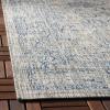 SAFAVIEH Washable Rug Outdoor Courtyard Collection – 9′ x 12′, Aqua Blue & Grey, Non-Shedding & Easy Cleaning, Ideal for Patio, Backyard, Mudroom (CY8680-37121)(Grey/Navy)