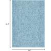 SAFAVIEH Washable Rug Outdoor Courtyard Collection – 9′ x 12′, Aqua Blue & Grey, Non-Shedding & Easy Cleaning, Ideal for Patio, Backyard, Mudroom (CY8680-37121)(Aqua/Navy)
