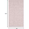 SAFAVIEH Washable Rug Outdoor Courtyard Collection – 9′ x 12′, Aqua Blue & Grey, Non-Shedding & Easy Cleaning, Ideal for Patio, Backyard, Mudroom (CY8680-37121)(Soft Pink/Ivory)