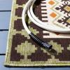 SAFAVIEH Washable Rug Outdoor Veranda Collection – 9′ x 12′, Ivory & Charcoal, Non-Shedding & Easy to Clean, Ideal for Patio, Backyard, Mudroom (VER099-3435)(Brown/Terracotta)