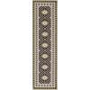 SAFAVIEH Washable Rug Outdoor Veranda Collection – 9′ x 12′, Ivory & Charcoal, Non-Shedding & Easy to Clean, Ideal for Patio, Backyard, Mudroom (VER099-3435)(Chocolate/Green)