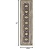 SAFAVIEH Washable Rug Outdoor Veranda Collection – 9′ x 12′, Ivory & Charcoal, Non-Shedding & Easy to Clean, Ideal for Patio, Backyard, Mudroom (VER099-3435)(Chocolate/Green)
