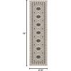 SAFAVIEH Washable Rug Outdoor Veranda Collection – 9′ x 12′, Ivory & Charcoal, Non-Shedding & Easy to Clean, Ideal for Patio, Backyard, Mudroom (VER099-3435)(Ivory/Slate)