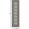 SAFAVIEH Washable Rug Outdoor Veranda Collection – 9′ x 12′, Ivory & Charcoal, Non-Shedding & Easy to Clean, Ideal for Patio, Backyard, Mudroom (VER099-3435)(Ivory/Charcoal)