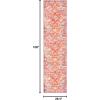 SAFAVIEH Washable Rug Riviera Collection – 6’7″ Square, Orange & Light Blue, Slip Resistant & Easy to Clean, Ideal for Living Room, Bedroom, Office, Kids Playroom, Dining Space (RIV117P)(Orange/Light Blue)