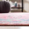 SAFAVIEH Washable Rug Serapi Collection – 8′ x 10′, Navy & Red, Slip Resistant & Easy to Clean, Ideal for Living Room, Bedroom, Dining Space (SEP518M)(Light Blue/Red)
