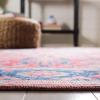 SAFAVIEH Washable Rug Serapi Collection – 8′ x 10′, Navy & Red, Slip Resistant & Easy to Clean, Ideal for Living Room, Bedroom, Dining Space (SEP518M)(Navy/Red)