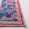 SAFAVIEH Washable Rug Serapi Collection – 8′ x 10′, Navy & Red, Slip Resistant & Easy to Clean, Ideal for Living Room, Bedroom, Dining Space (SEP518M)(Navy/Red)