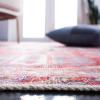SAFAVIEH Washable Rug Serapi Collection – 8′ x 10′, Red & Navy, Slip Resistant & Easy to Clean, Ideal for Living Room, Bedroom, Dining Space (SEP389Q)(Red/Navy)