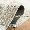 SAFAVIEH Washable Rug Tucson Collection – 6′ x 9′, Dark Sage & Ivory, Slip Resistant & Easy to Clean, Ideal for Living Room, Bedroom, Dining Space (TSN102F)(Sage/Ivory)