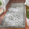 SAFAVIEH Washable Rug Tucson Collection – 6′ x 9′, Dark Sage & Ivory, Slip Resistant & Easy to Clean, Ideal for Living Room, Bedroom, Dining Space (TSN102F)(Dark Sage/Ivory)