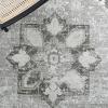 SAFAVIEH Washable Rug Tucson Collection – 6′ x 9′, Dark Sage & Ivory, Slip Resistant & Easy to Clean, Ideal for Living Room, Bedroom, Dining Space (TSN102F)(Dark Sage/Ivory)