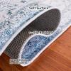 SAFAVIEH Washable Rug Tucson Collection – 8′ x 10′, Black & Grey, Slip Resistant & Easy to Clean, Ideal for Living Room, Bedroom, Dining Space (TSN190Z)(Green/Grey)
