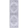 SAFAVIEH Washable Rug Tucson Collection – 8′ x 10′, Blue & Rust, Slip Resistant & Easy to Clean, Ideal for Living Room, Bedroom, Dining Space (TSN116M)(Grey/Light Grey)