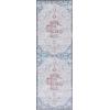 SAFAVIEH Washable Rug Tucson Collection – 8′ x 10′, Grey & Rust, Slip Resistant & Easy to Clean, Ideal for Living Room, Bedroom, Dining Space (TSN117F)(Beige/Rust)