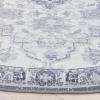SAFAVIEH Washable Rug Tucson Collection – 8′ x 10′, Grey & Rust, Slip Resistant & Easy to Clean, Ideal for Living Room, Bedroom, Dining Space (TSN117F)(Light Grey/Grey)