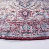 SAFAVIEH Washable Rug Tucson Collection – 8′ x 10′, Ivory & Red, Slip Resistant & Easy to Clean, Ideal for Living Room, Bedroom, Dining Space (TSN113A)(Ivory/Red)