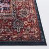 SAFAVIEH Washable Rug Tucson Collection – 8′ x 10′, Rust & Green, Slip Resistant & Easy to Clean, Ideal for Living Room, Bedroom, Dining Space (TSN114P)(Rust/Green)