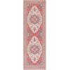 SAFAVIEH Washable Rug Tucson Collection – 9′ x 12′, Red & Beige, Slip Resistant & Easy to Clean, Ideal for Living Room, Bedroom, Dining Space (TSN107Q)(Red/Beige)