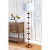 Safavieh FLL4003A Lighting Collection Landen Leaf 63.5″ Antique Gold Floor Lamp, Metal