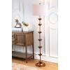 Safavieh FLL4003A Lighting Collection Landen Leaf 63.5″ Antique Gold Floor Lamp, Metal