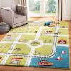 SAFAVIEH Carousel Kids Collection 4′ x 6′ Green / Ivory CRK192Y Neighborhood Nursery Playroom Area Rug