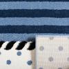 SAFAVIEH Carousel Kids Collection Accent Rug – 4′ x 6′, Ivory & Navy, Non-Shedding & Easy Care, Ideal for High Traffic Areas for Boys & Girls in Playroom, Nursery, Bedroom (CRK124A)(Navy/Ivory)