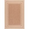 SAFAVIEH Courtyard Collection 8′ x 10′ Natural / Black CY8475 Indoor/ Outdoor Patio Backyard Mudroom Area Rug(Dark Beige/Beige)