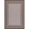 SAFAVIEH Courtyard Collection 8′ x 10′ Natural / Black CY8475 Indoor/ Outdoor Patio Backyard Mudroom Area Rug(Grey/Brown)