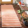 SAFAVIEH Courtyard Collection 8′ x 11′ Beige/Sweet Pea CY6062 Stripe Indoor/ Outdoor Waterproof Easy-Cleaning Patio Backyard Mudroom Area-Rug(Terracotta/Beige)