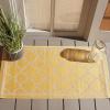 SAFAVIEH Courtyard Collection 8′ x 11′ Navy/Beige CY6918 Trellis Indoor/ Outdoor Splashproof Easy Scrubbing Patio Backyard Mudroom Area Rug(Gold/Beige)