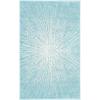 SAFAVIEH Evoke Collection 5’1″ x 7’6″ Fuchsia/Cream EVK228R Abstract Burst Non-Shedding Living Room Bedroom Area Rug(Aqua/Ivory)