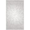 SAFAVIEH Evoke Collection 5’1″ x 7’6″ Fuchsia/Cream EVK228R Abstract Burst Non-Shedding Living Room Bedroom Area Rug(Dark Grey/Ivory)