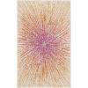 SAFAVIEH Evoke Collection 5’1″ x 7’6″ Fuchsia/Cream EVK228R Abstract Burst Non-Shedding Living Room Bedroom Area Rug(Fuchsia/Cream)
