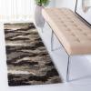 SAFAVIEH Florida Shag Collection Area Rug – 5’3″ x 7’6″, Beige & Multi, Camouflage Design, Non-Shedding & Easy Care, 1.2-inch Thick Ideal for High Traffic Areas in Living Room, Bedroom (SG453-1391)(Beige/Multi)
