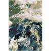 SAFAVIEH Glacier Collection Accent Rug – 4′ x 6′, Blue & Multi, Modern Abstract Design, Non-Shedding & Easy Care, Ideal for High Traffic Areas in Entryway, Living Room, Bedroom (GLA123B)(Navy/Green)