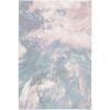 SAFAVIEH Glacier Collection Accent Rug – 4′ x 6′, Blue & Multi, Modern Abstract Design, Non-Shedding & Easy Care, Ideal for High Traffic Areas in Entryway, Living Room, Bedroom (GLA123B)(Pink/Blue)