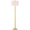 SAFAVIEH Lighting Collection Aurelia Farmhouse Antique Gold 64-inch Living Room Bedroom Home Office Standing Floor Lamp,Metal (LED Bulb Included)